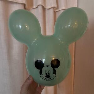 Retired Disneyland Mint Green Mickey Mouse Balloon Popcorn Bucket